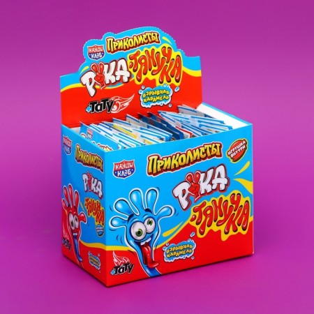 Caramel is explosive with a toy and tattoo “Podkolists. Hand-jerk ", 1 g-1