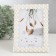 Photo frame plastic 10x15 cm "Pearls and rhinestones" straight angles 17.5x12.5 cm