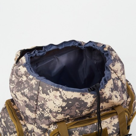 Tourist backpack "Adventure" male, 70 l, oxford, camouflage gray number-3