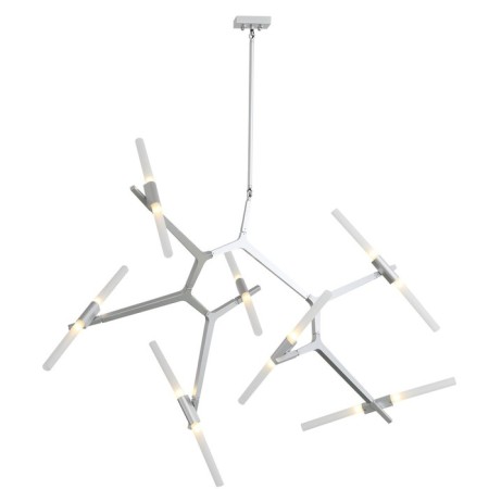 Ceiling Ceiling ST LUCE. SL947.102.14. Laconicita. 14x5 watts, G9, 40x160x73 cm, silver color-15