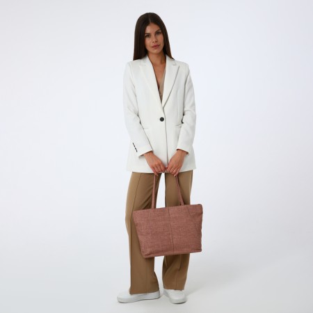 Zipper bag with a zipper, pink color-4