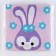 Application with pompom "Bunny" size - 20 × 20 cm, glue 30 ml