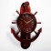 Watching clock, series: sea, "anchor", smooth move, 61 x 86 cm, dial 31 cm, with a pendulum
