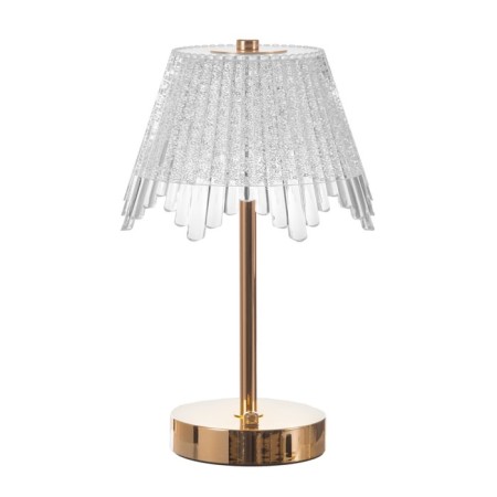 Table lamp sensory "Gina" LED 10W batter gold 16x16x28 cm-10
