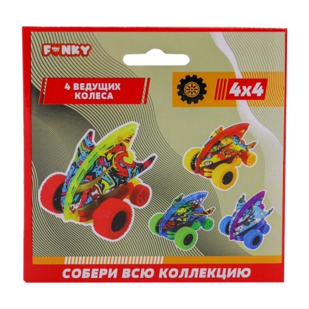 Carbot Funky Toys graffiti "Shark", 4x4, with blue wheels-3