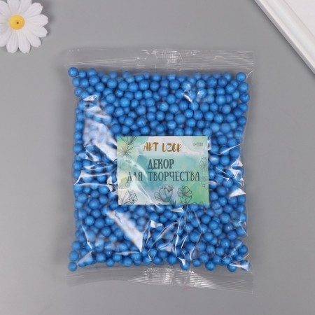 Decor for creativity Foam "Assorted balls" Blue set 10 grams-2