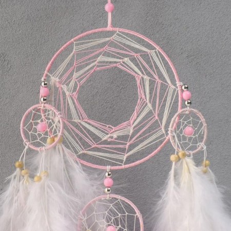 Dreams 4 rings "Pink cloud" d = 7 cm, d = 20 cm 50x20 cm-1