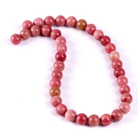 Beads made of natural stone "Rodonite" set of 36 pcs., Size 1 pc. - 10 mm-1