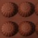 Form for chocolate “Assorted”, silicone, 21.5 × 10.4 × 1.5 cm, 15 cells, brown color