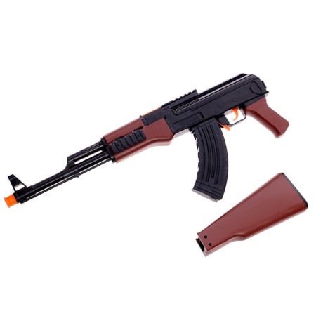 AK-47 toy automatic, shoots with suction cups-9