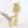 Premium Chewing Pig's toy "Squirrel", 10 x 6 x 3.5 cm, yellow