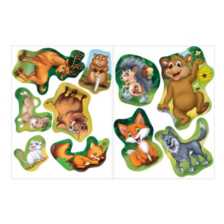 Stickers Teaching "Riddles. Bear ", 12 p.-2