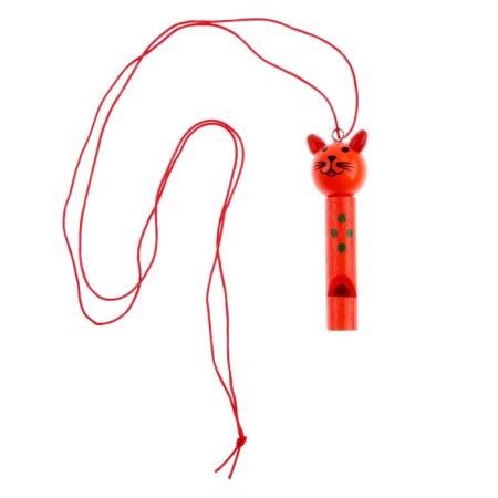 Toy musical whistle "Animals" on a rope, mix-2