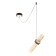 Bayerlux “Dalley” lamp 6W LED gold 10x10x30cm