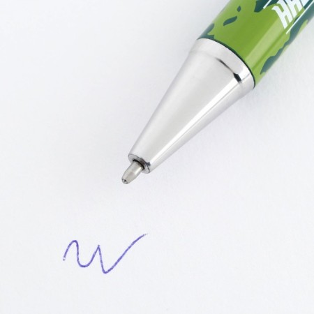 Metal pen "Real man", blue paste 1.0 mm-5