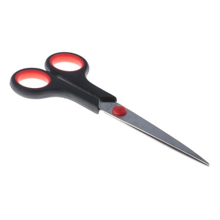 Chancellery scissors 17 cm, plastic handles, in a cardboard box-3