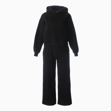 Women's costume (sweatshirt/trousers) is launched, black color, rr m (44-46)-1