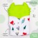 Mitten Mittle "Fox", on Velcro, Mix color, crumb I
