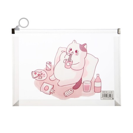 Lightning folder-convert format A5, 180MKR, with a drawing "Cat", mix-6