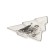 Serving share "Hugge", 23 × 20 × 2.2 cm, white color