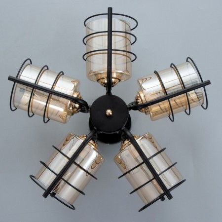 Maintenance chandelier 5he27 40w Black 43x14x21cm Bayerlux-4