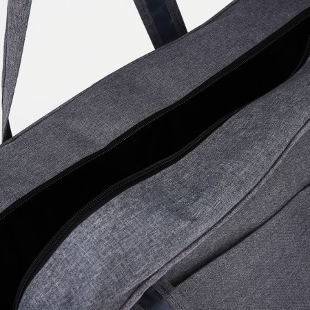 Road bag with lightning, external pocket, long belt, gray color-2