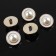 A set of buttons on the leg, d = 21.5 mm, 5 pcs, pearl/gold color
