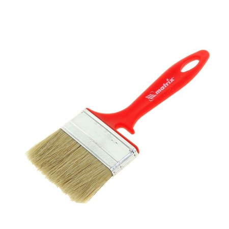 Matrix flat brush, for enamels, 70x12 mm, plastic handle, natural bristles