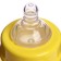 A bottle for feeding, a wide throat, medium flow, 300 ml., Yellow color, +3 months