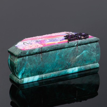 Casket "Winter", 17x7x6, stone baby, coil-3