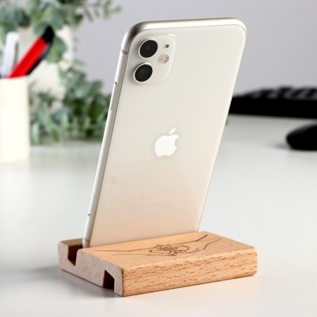 Stand for the phone, the tablet "Happiness begins with you" 8x8x1.6 cm-3