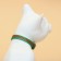 Collar + New Year's suspension "Snowflake", 30 x 1 cm, kapron, green
