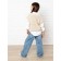 Vest for girl Knit, height 128 cm, milk color