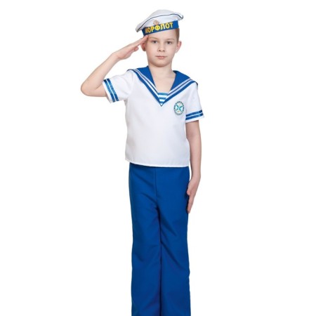 The carnival costume "Sailor", shirt, trousers, dishes, p. L, height 134-140 cm