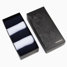Set of socks Putin Team, Mr. President, size 5 pairs of r.41-44 (27-29), blue/white color