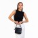 Bag Cross-Bodi with a zipper, black color