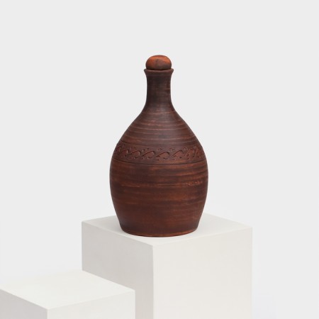 Snoof "Kelin", pottery, decor, red clay, 2 l, mix-3