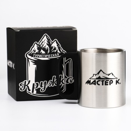 Thermal circle, 180 ml, tourism "Master K", retains heat 2 hours, chrome-1