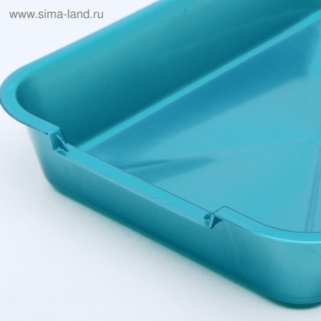 The toilet is medium, without a mesh 36 x 26 x 6.5 cm, a mix of flowers-5