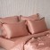 KIA pillowcase set, size 70x70 cm, beige pink color, 2 pcs