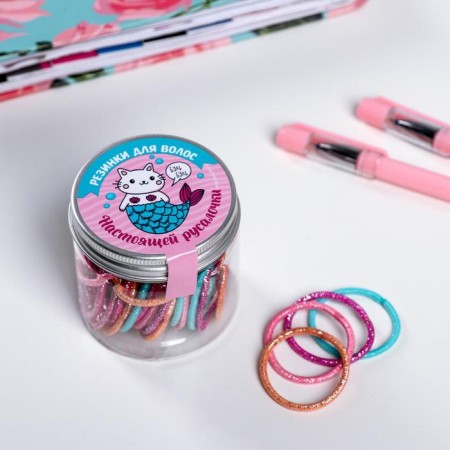 Hair elastic bands "Cotorushaka", mix, 30 pcs-1