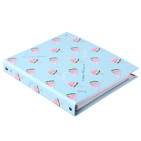 Notebook on rings, 160 sheets in the “Arbuziki” cage, hard cover, glossy lamination, with a change of block-2