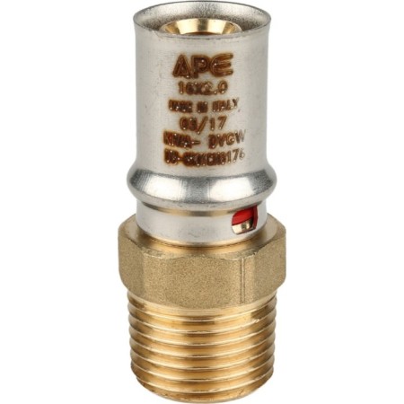 Stout SFP-0001-001216, 1/2 "x 16 mm, external threads, brass-1