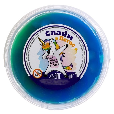 Slime "Sephirka" two colors blue and green, 500 ml-3