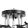Causte "Olga" 5x60W E27 black/chrome 55x55x24cm