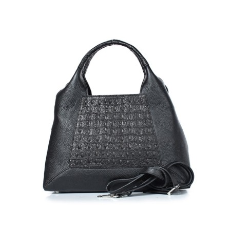 Bag women, genuine leather, 335x280x125 cm, black-1