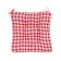 Pillow on the chair of the check, size 40x40 cm, red color