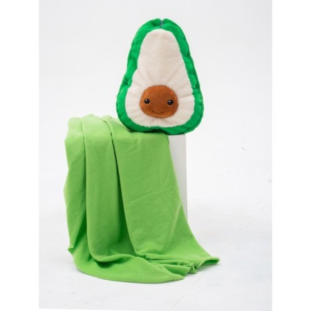 Soft toy "Avocado", 40 cm, with a blanket 150 × 200 cm-2