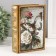 Broke-Kniga metal, leatherette "Butterfly and roses" with a mirror 17x12x5 cm