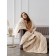 Flower with filler Premium Woolly, size 172x205 cm, beige color